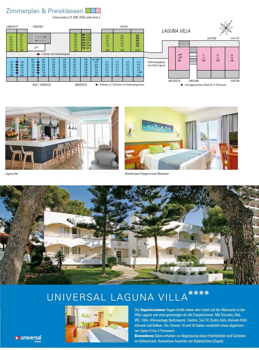 Hotel Laguna Bilder & Zimmerplan